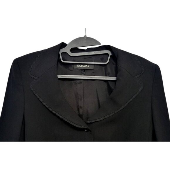 Escada Wool Tailored Blazer Elegant Jacket - Picture 4 of 14